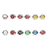 I3C 12-teiliges Set Anime Ring aus Legierung Akatsuki Ringe Collection...