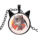 dingyue Angel of Death Kawaii Katze Ohr Anhänger Halskette Isaac...