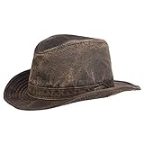 Dorfman Pacific Indiana Jones Herren Mütze aus verwitterter...