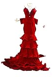 Aerith Aeris Gainsborough Final Fantasy VII Remake Red Party Dress...