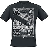 Led Zeppelin Shook Me Männer T-Shirt schwarz M 100% Baumwolle...