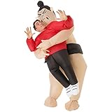 Morph Aufblasbares Sumoringer Kostüm für Erwachsene, lustige...