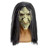 Halloween Maske - Alte Hexe Maske Vollkopfmaske, Halloween Horror...