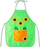 cuteDIY Gartenschürze Kostüm Sonnenblumen Blumen Kittel Schürze...