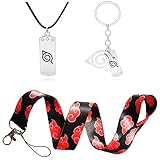 Generic Anime Umhängeband +Halskette Akatsuki Anhänger...