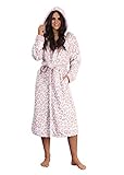 undercover lingerie Ladies Loungeable Pink Leopard Robe 790115 Large