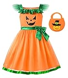 ReliBeauty Kürbis Kostüm Kinder Halloween Kleid Halloween Party...