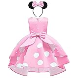 Minnie Mouse Kleid Mädchen Weihnachten Karneval Halloween Verkleiden...
