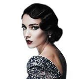 STfantasy Finger Wave Perücken der 1920er Jahre Flapper Blonde Mixed...