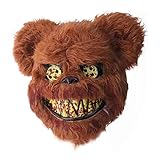 RunkeU Halloween Teddy Bear Maske Halloween Ghost Festival Maske -...