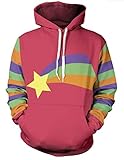 QYIFIRST Unisex 3D Druck Anime Pullover mit Kapuze Streetwear Small...
