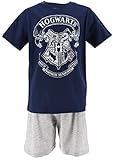 Harry Potter Jungen Kurz Pyjama Schlafanzug (Marineblau,12 Jahre)