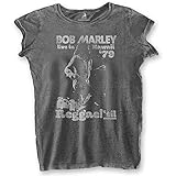 Bob Marley Damen TShirt -M- Hawaii Grau
