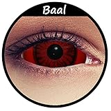 Designlenses, 2 rote Vampir Twilight Kostüm Kontaktlinsen 22mm Full...