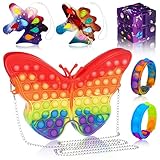 Skisneostype Push Pop Bubble Poppet Fidget Toys Set Tasche, Antistress...