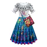 TBNRFrags Mädchen Prinzessin Kleid En-Canto Mirabel mit Tasche...