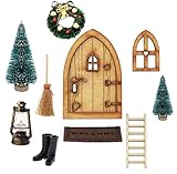 Wichteltür Weihnachten Set, Wichteltür Nissedor mit Zubehör,...
