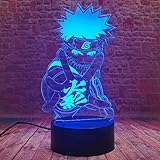 Uzumaki Kakashi 3D Action Figure Lampe - Lamchim 16 Farben ändern...