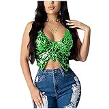 Glitzer Oberteile Damen Pailletten Schmetterling Kostüm Damen...