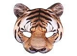 Boland 56730 - Halbmaske Tiger, mit Gummiband, Gesichts-Maske,...
