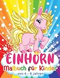 Einhorn Malbuch: Süße Einhörner zum Ausmalen für Kinder (ab 4...