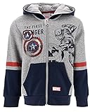 Marvel Avengers Jungen Sweatshirt (Hellgrau,8 Jahre)