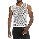 Writtian Herren Männer Top Netzshirt Netzhemd Tank Top Netzstop...