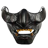 Ghost of Tsushima Maske Jin Sakai Cosplay Half Face Samurai Warrior...