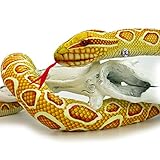 Goldpython Kuscheltier Schlange Python Albino Plüschschlange gelb...
