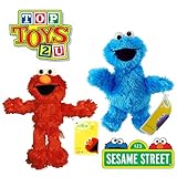 Elmo & Cookie Monster 20 cm super weiches Plüsch, mit Etiketten, 2...