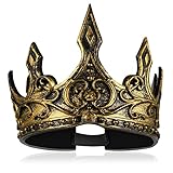 ABOOFAN Halloween King Crown für Männer Antike Gold Pu Schaumweiche...