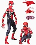 BITOWO Spiderman Kostüm Kinder Spiderman Anzug Kinder Bodysuit mit...