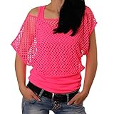 Crazy Age Frauen Partytop Sommertop Netzoberteil Trend 2016 in...