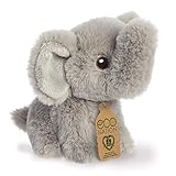 Aurora, 35067, Eco Nation Mini Elefant, 13cm, Plüsch, Grau