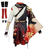 Jiwoocos Kaedehara Kazuha Cosplay Kostüm Anime Halloween Outfits