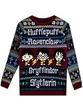 Harry Potter Boys Weihnachts-Pullover Blau 116