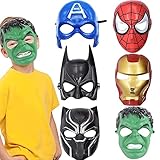 Naotona 6 Stück Cosplay Masken, Party Masken mit Gummiband,...
