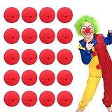 OusSee 20 Stücke Clownsnasen Rot, Cosplay zubehör Clown-Nase aus...