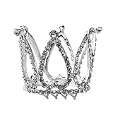 rosenice Kristall Diadem Prinzessin Krone Strass Tiara mit Haar Kamm...
