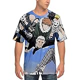 dashcos High-Rise Invasion T Shirt Anime 3D Gedruckt Lose Lässig...