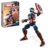 LEGO 76258 Marvel Captain America Baufigur, Superheld mit Schild,...