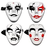 Tianher Anonymous Mask, 4 Pcs Halloween Maske Clowns Maske Hacker...