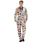 Smiffys, Herren Comic Strip Anzug Kostüm, Jacke, Hose und...