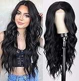 Perücke Schwarz Damenperücke Lang Locken Natürlich Wig/Für Frauen...