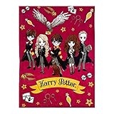 Harry Potter Decke, Hogwarts Filmfiguren Design, Kuscheldecke...