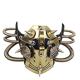 Ubauta Steampunk Ledermaske Cosplay Maske Punk Rivet Maskerade...