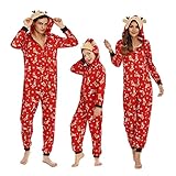 Litthing Familie Weihnachten Schlafanzug, Weihnachtspyjama Jumpsuit...