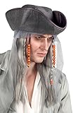 Boland 85726 - Erwachsenen-Perücke Geister-Pirat mit Hut, Frisur,...