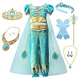 Emin Mädchen Jasmin Prinzessin Kostüm Aladdin Prinzessin Verkleidung...