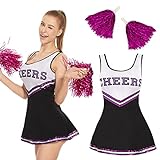FORMIZON Cheerleader-Kostüm für Mädchen, Damen Cheerleader Kostüm,...